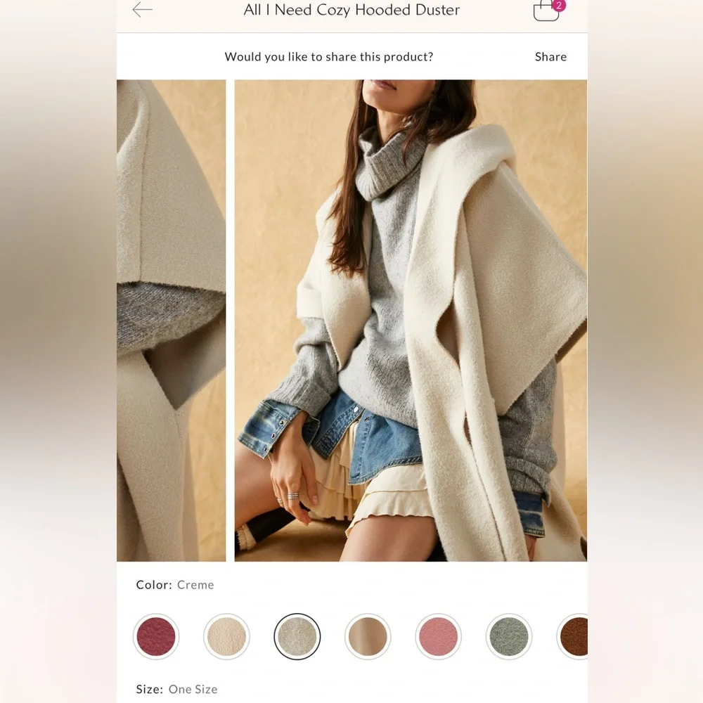 Free People hooded duster - Picture 5 of 12